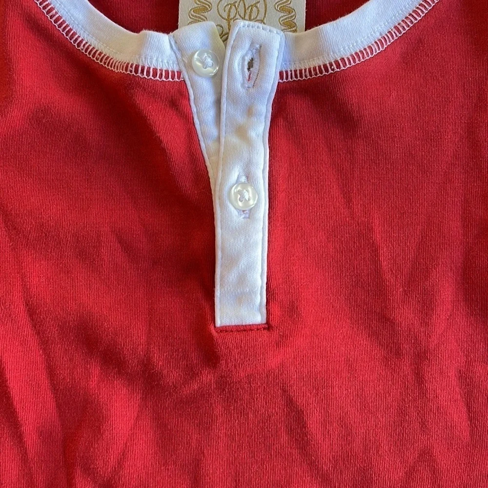 Beaufort bonnet company red henley pajama top